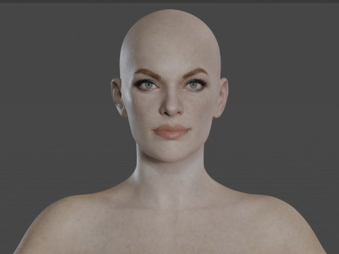 Milla Jovovich 3D 模型