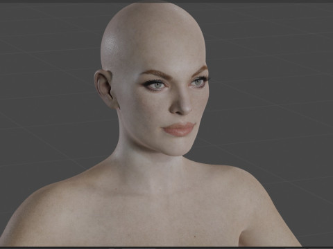 Milla Jovovich 3D 模型
