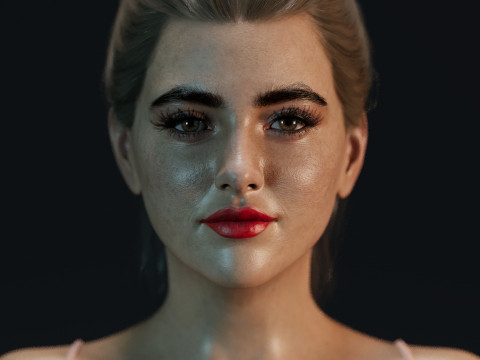 Kathryn Newton 3D Model