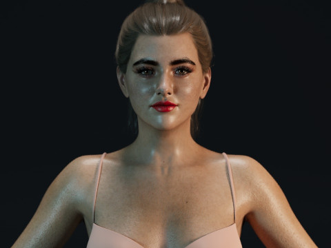 Kathryn Newton Model 3D