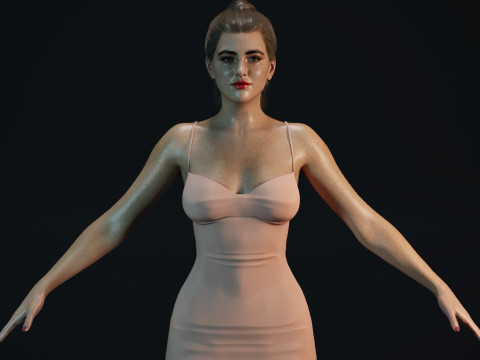 Kathryn Newton Model 3D
