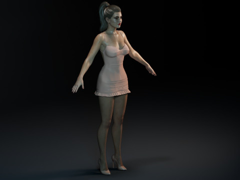 Kathryn Newton Model 3D