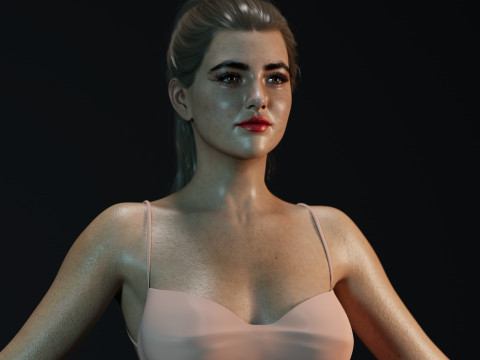 Kathryn Newton Model 3D