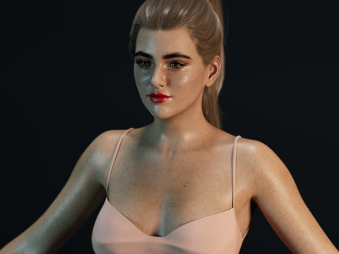 Kathryn Newton Model 3D