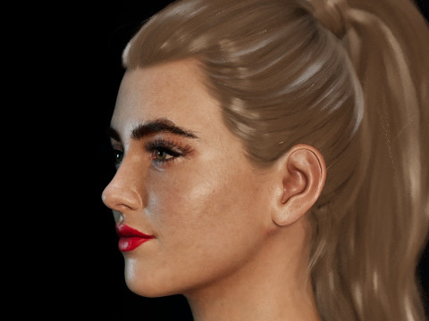 Kathryn Newton Model 3D
