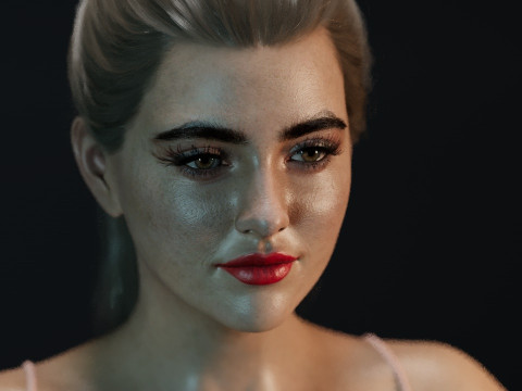 Kathryn Newton Model 3D