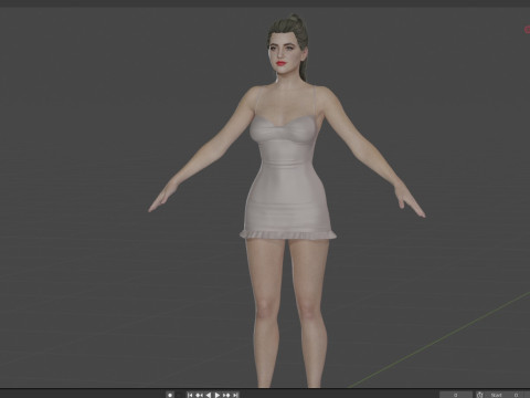 Kathryn Newton Model 3D