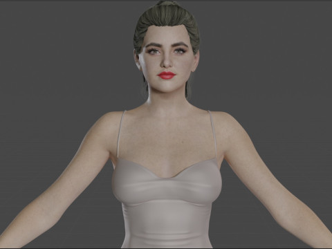 Kathryn Newton Model 3D
