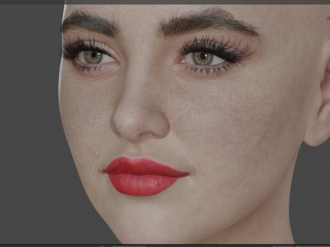 Kathryn Newton Model 3D