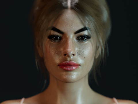 Eva Mendes 3D Модель