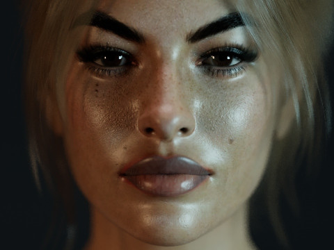 Eva Mendes Modello 3D