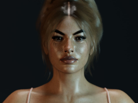 Eva Mendes Modello 3D