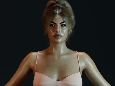 Eva Mendes Modello 3D