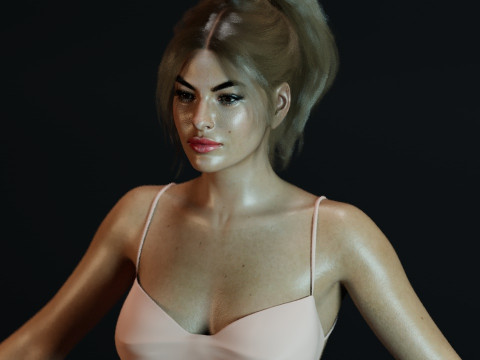 Eva Mendes Modello 3D