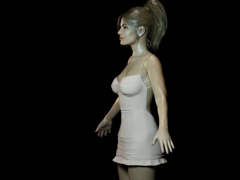 Eva Mendes Modello 3D