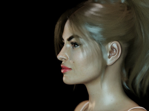 Eva Mendes Modello 3D