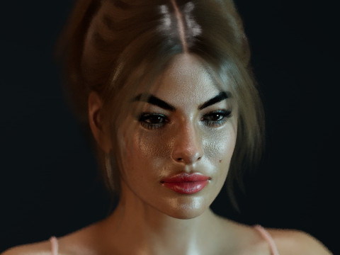 Eva Mendes Modello 3D