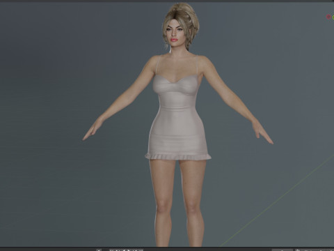 Eva Mendes Modello 3D