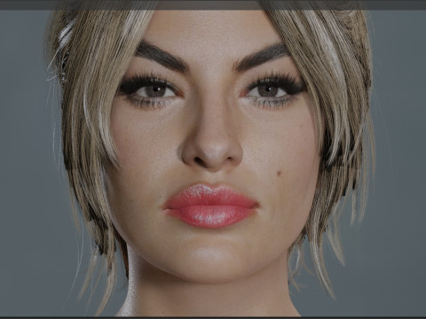 Eva Mendes Modello 3D