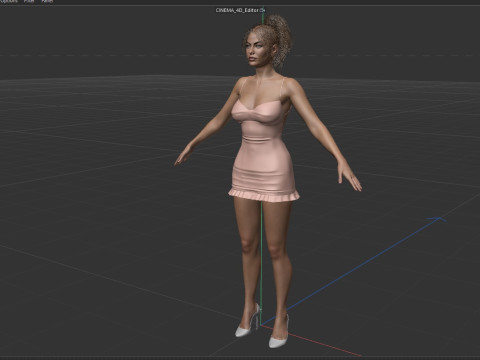 Eva Mendes Modello 3D