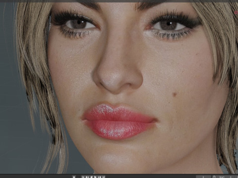 Eva Mendes Modello 3D