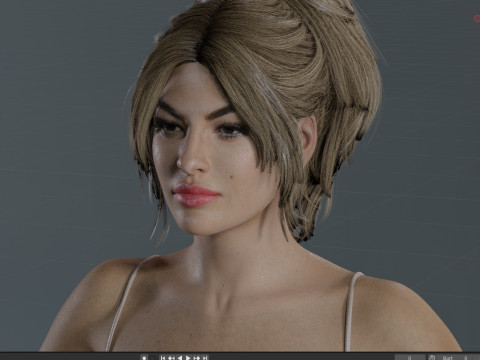 Eva Mendes Modello 3D