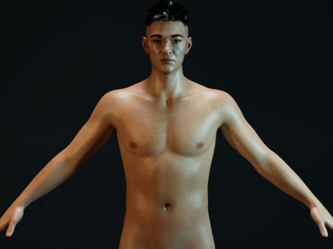 Asian Handsome Guy 3D Модель