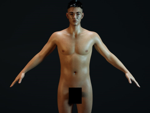 Asian Handsome Guy 3D Модель