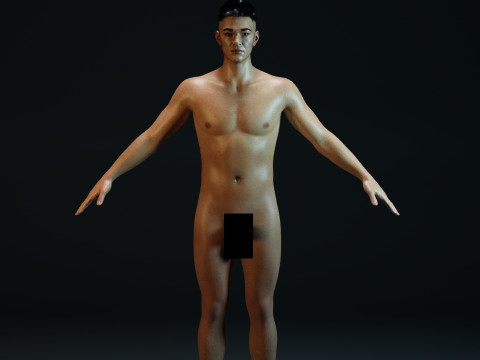 Asian Handsome Guy 3D Модель