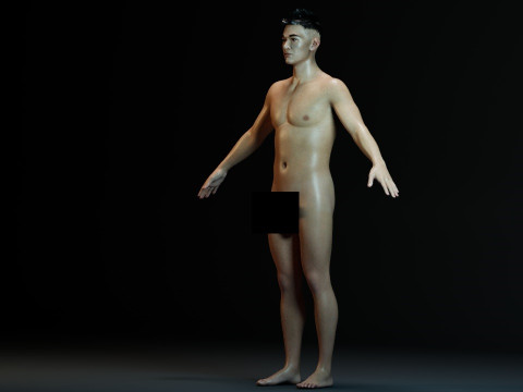 Asian Handsome Guy 3D Модель