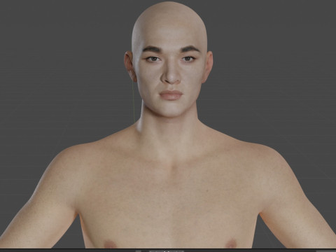 Asian Handsome Guy 3D Модель