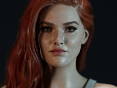 Kennedy McMann 3Dモデル