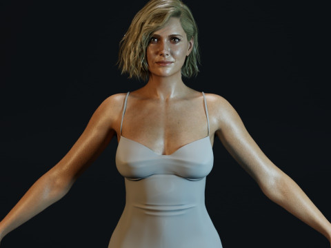 Kristen Wiig Modello 3D