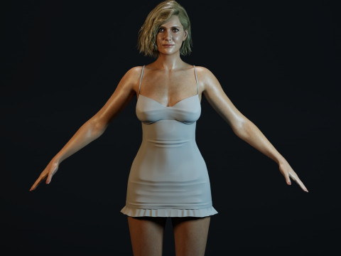 Kristen Wiig Modello 3D