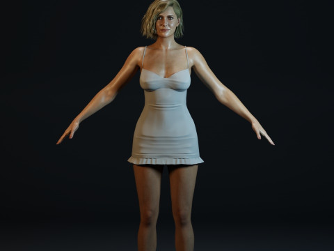 Kristen Wiig Modello 3D