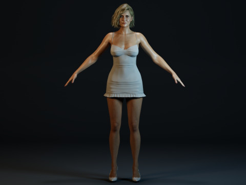 Kristen Wiig Modello 3D