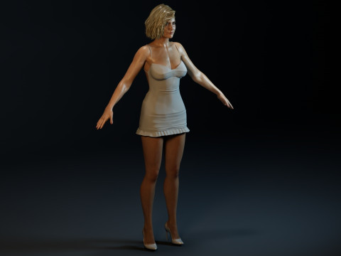 Kristen Wiig Modello 3D