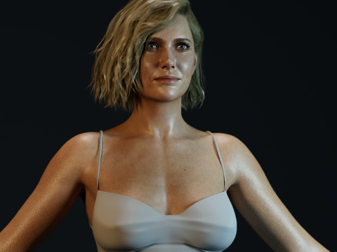 Kristen Wiig Modello 3D