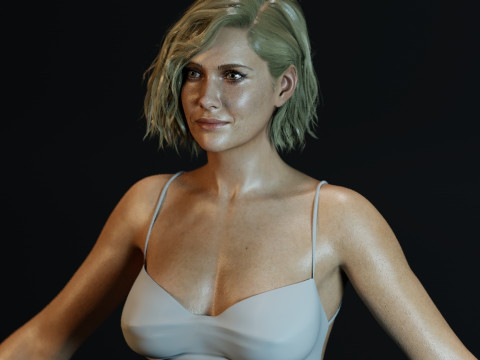 Kristen Wiig Modello 3D