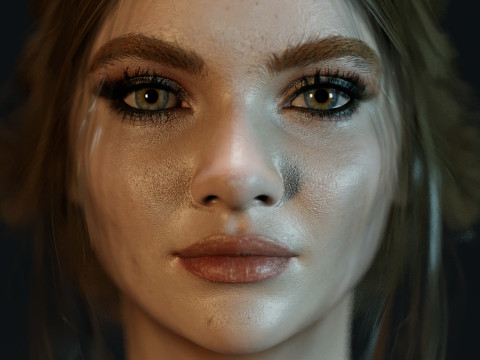 Freya Allan 3D 模型