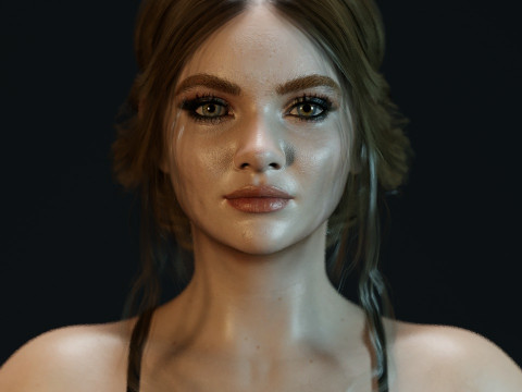 Freya Allan 3D 模型