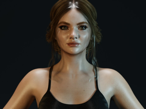 Freya Allan 3D 模型