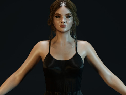 Freya Allan 3D 模型