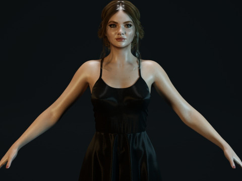 Freya Allan 3D 模型