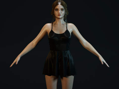 Freya Allan 3D 模型