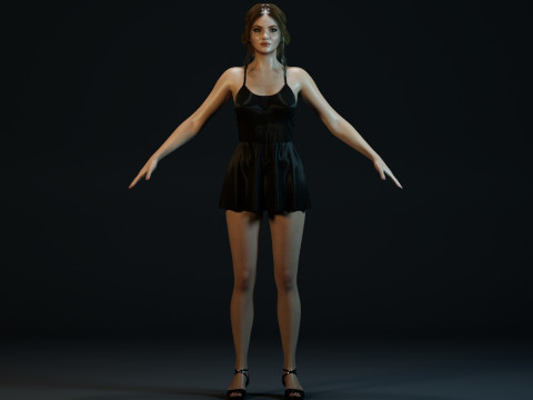 Freya Allan 3D 模型