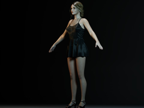 Freya Allan 3D 模型