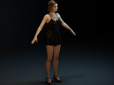 Freya Allan 3D 模型