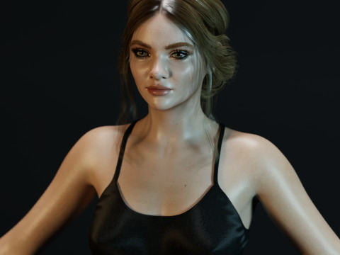 Freya Allan 3D 模型