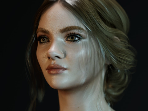 Freya Allan 3D 模型